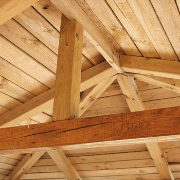 Drewniana podbitka dachowa